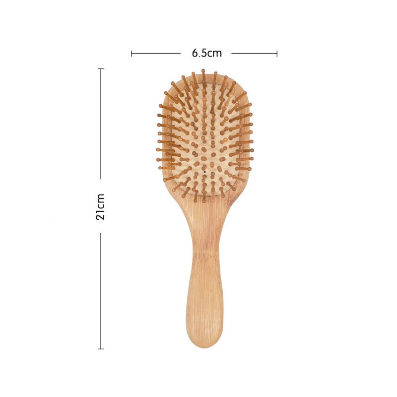 Natural Bamboo Hair Brush – Gentle Paddle Hairbrush for Scalp Massage and Hair Care